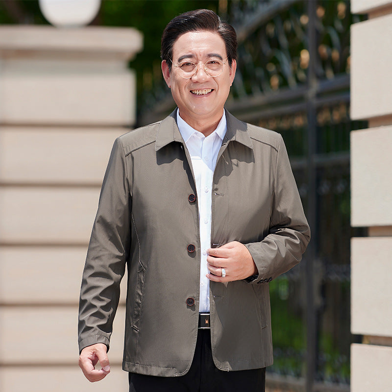 Herren Freizeitjacke mit innovativem Schnitt und praktischen Knopfdetails Aliams