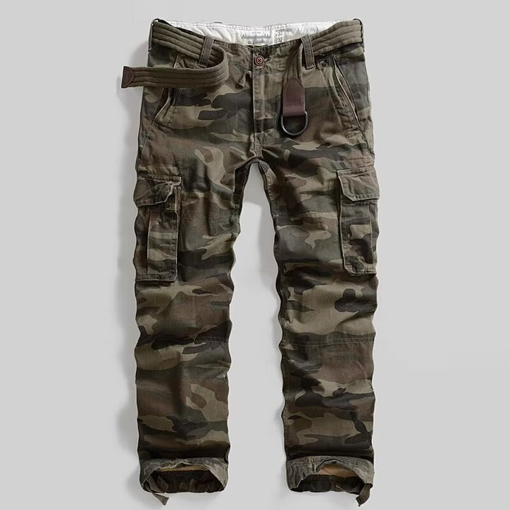 Herren Cargohose mit multifunktionalen Taschen und modernem Camouflagemuster Aliams