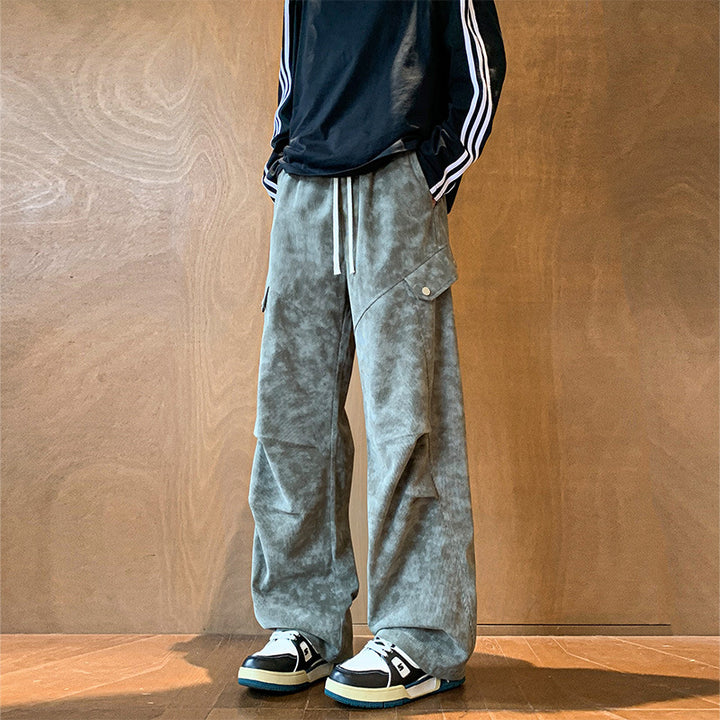 Unisex Weit geschnittene Utility-Hose mit praktischen Taschen Aliams