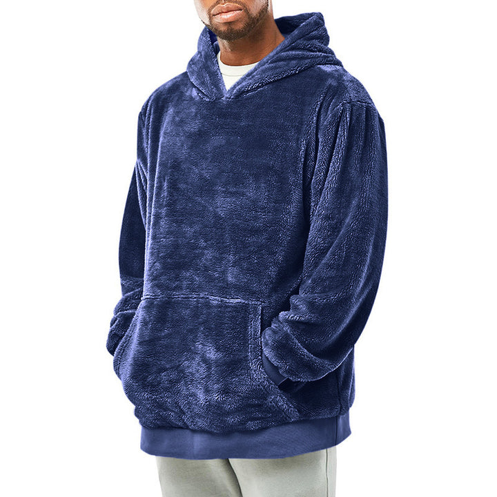 Herren Kapuzenpullover aus weichem Fleece mit praktischen Taschen Aliams