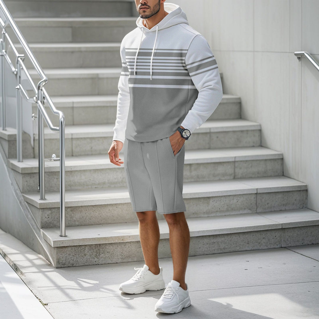 Herren Sportliches Kapuzenshirt mit strukturiertem Material und modernen Linien Aliams