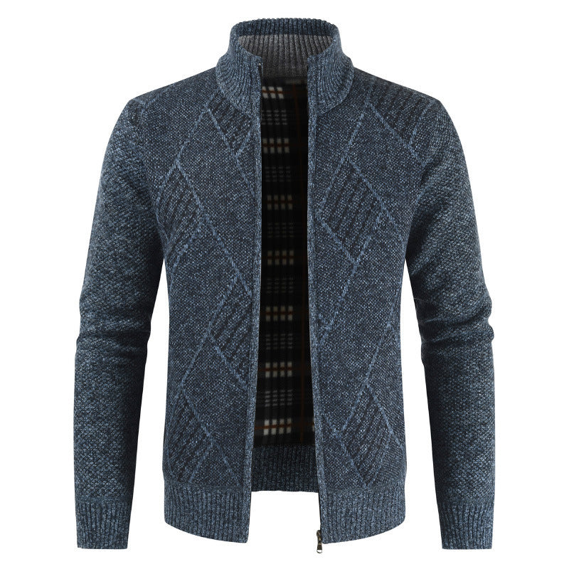 Herren Stilvolle Strickjacke mit grafischem Muster Aliams