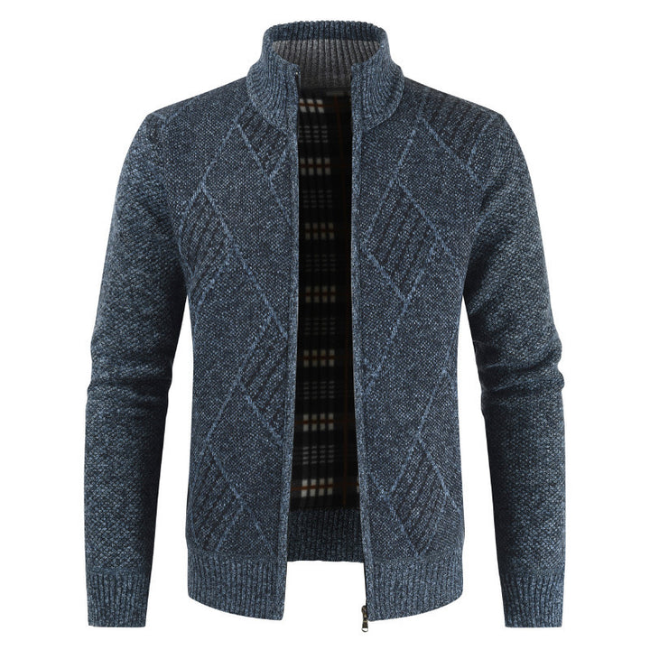 Herren Stilvolle Strickjacke mit grafischem Muster Aliams