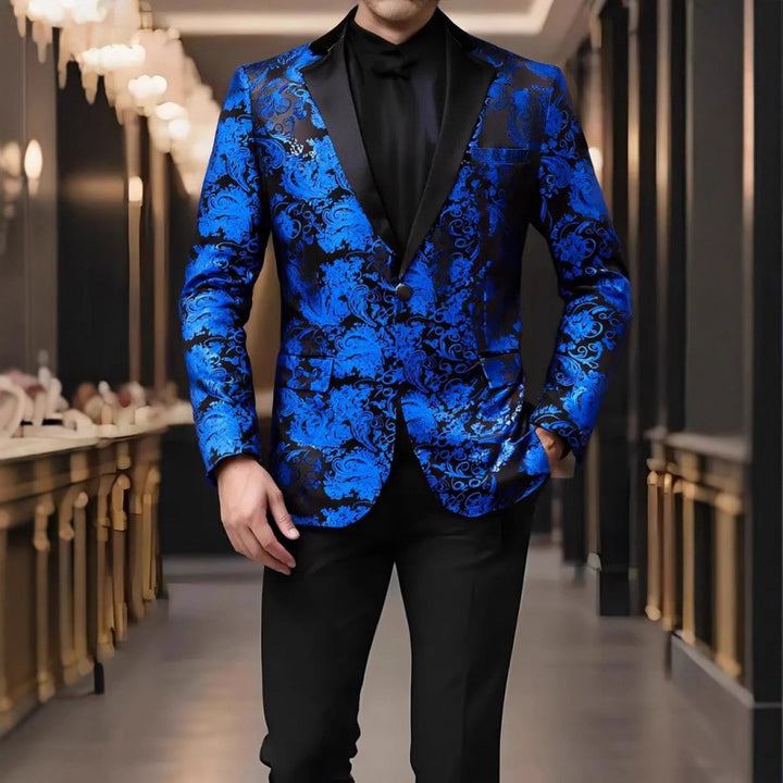 Herren Edler Smoking-Blazer mit floralem Design Aliams