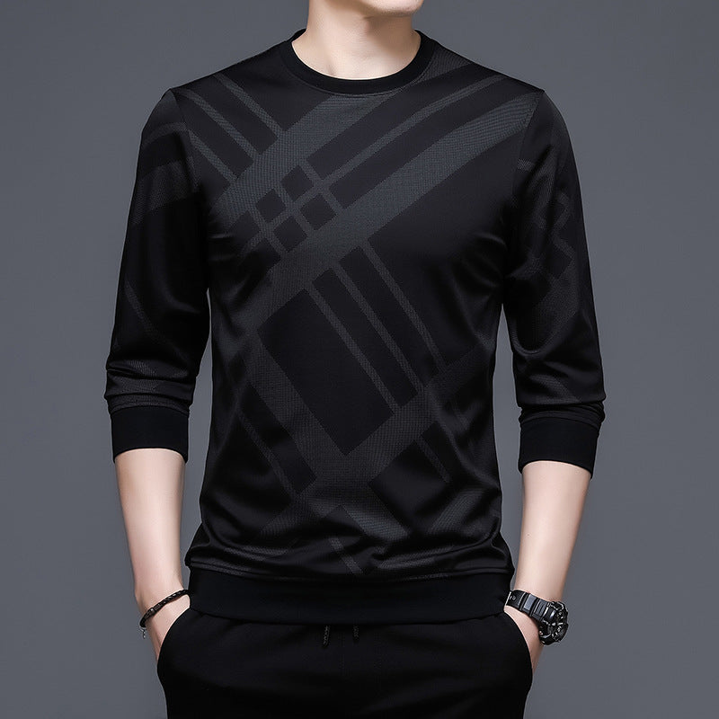 Herren atmungsaktives Langarmshirt mit modernem Karomuster Aliams