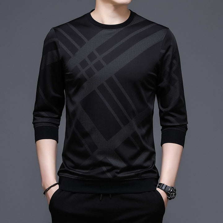 Herren atmungsaktives Langarmshirt mit modernem Karomuster Aliams