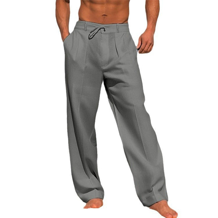 Herren Elegante Chinohose mit Lockerer Passform Aliams