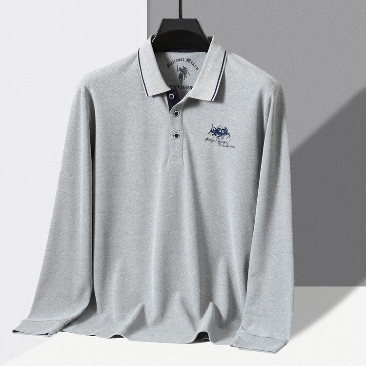 Herren Sportliches Poloshirt mit strukturiertem Kragen und atmungsaktiven Eigenschaften Aliams