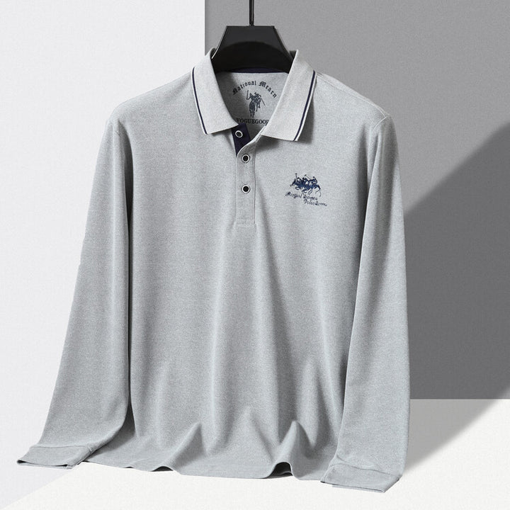 Herren Sportliches Poloshirt mit strukturiertem Kragen und atmungsaktiven Eigenschaften Aliams