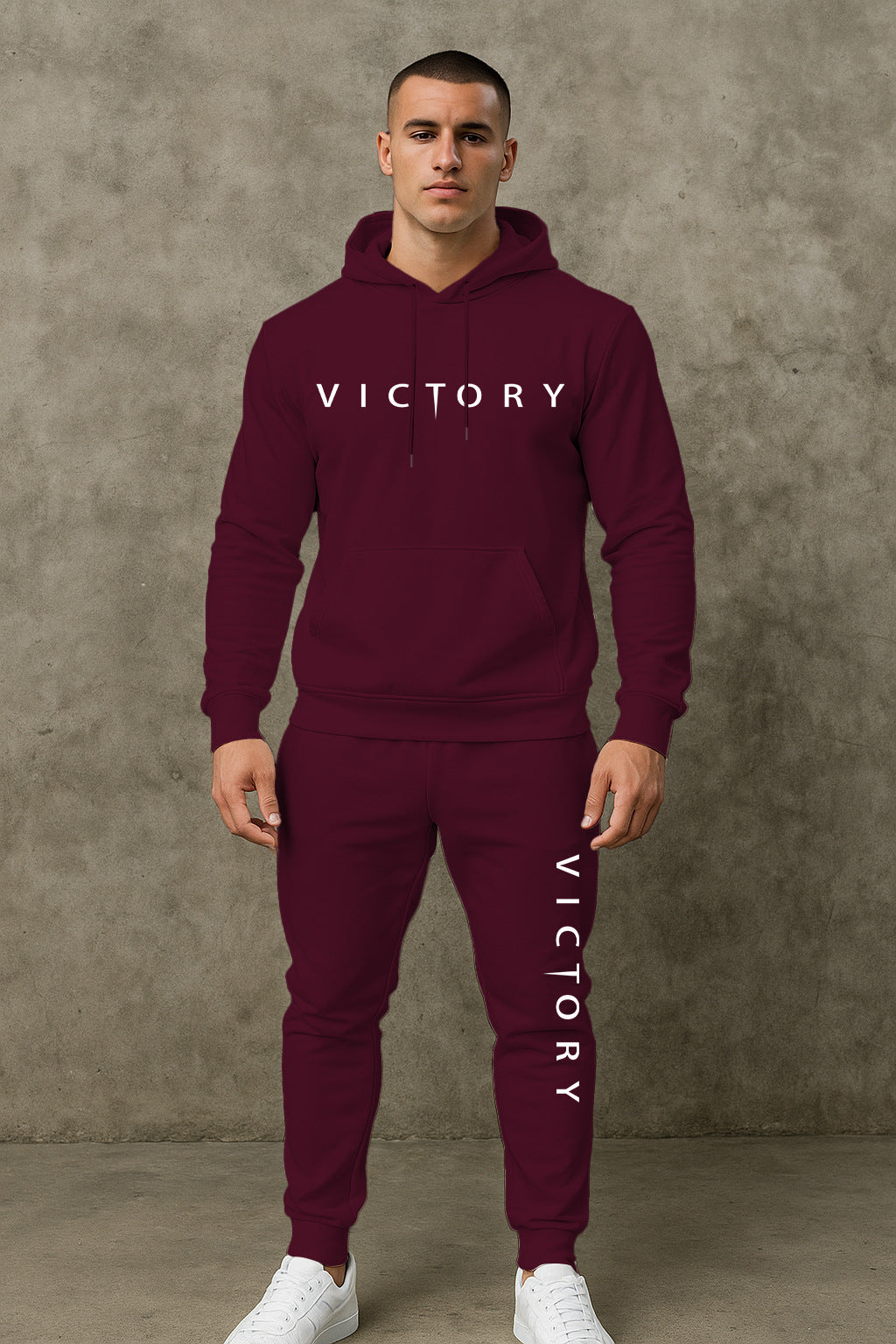 Herren komfortabler Sportanzug mit modernem Schriftzug Aliams