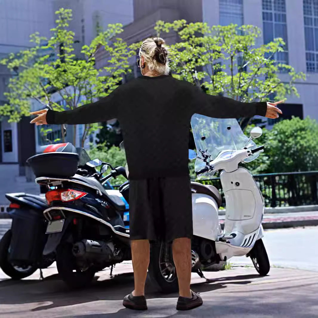 Herren Check-Design Freizeitanzug Aliams