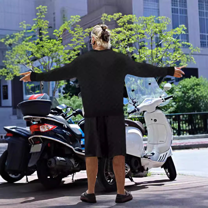 Herren Check-Design Freizeitanzug Aliams