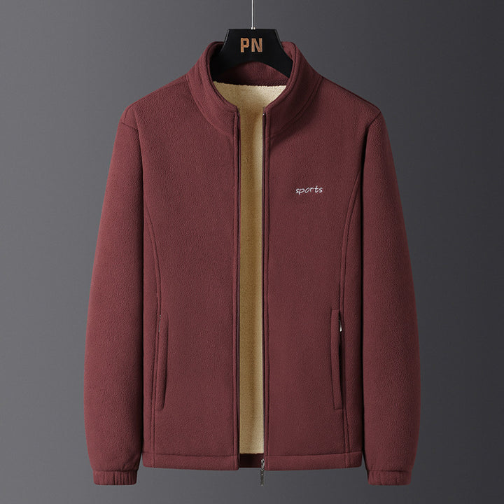 Herren Fleecejacke mit kuscheligem Innenfutter Aliams