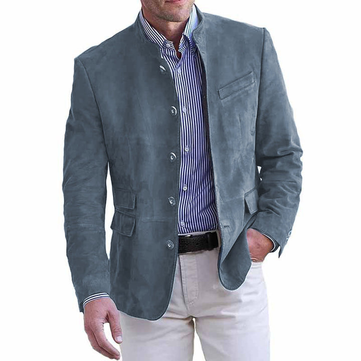 Herren elegante Wildlederjacke mit modernen Akzenten Aliams