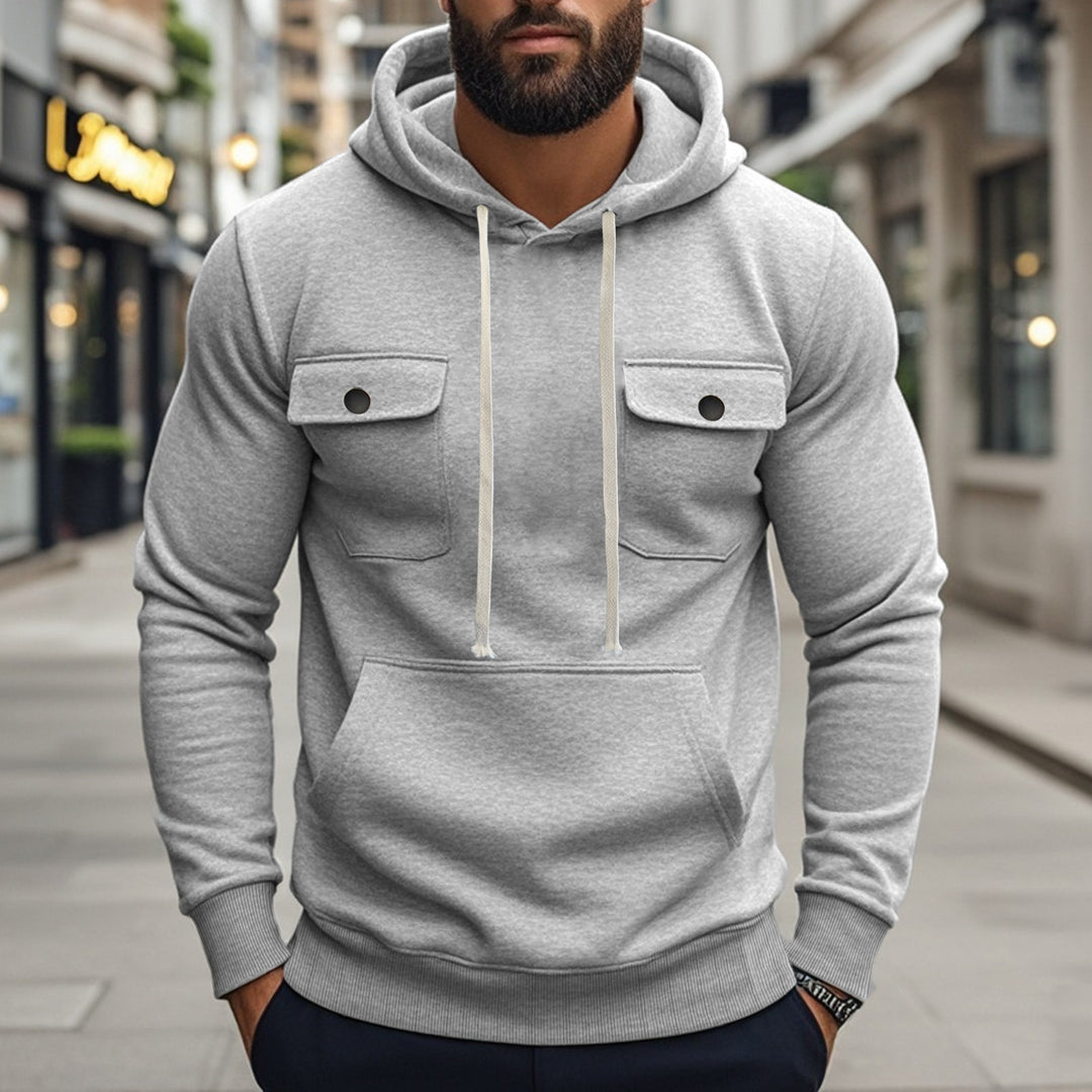 Herren Hoodie mit praktischen Taschen und modernem Design Aliams