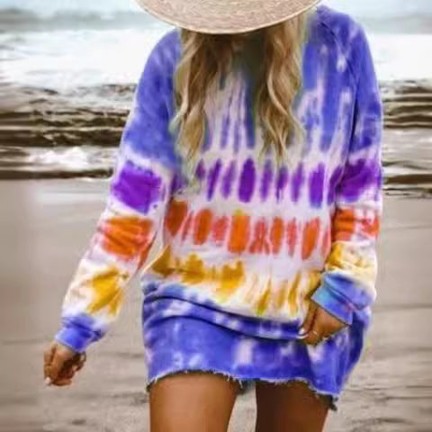 Damen Oversized Tunika-Wollkleid Aliams