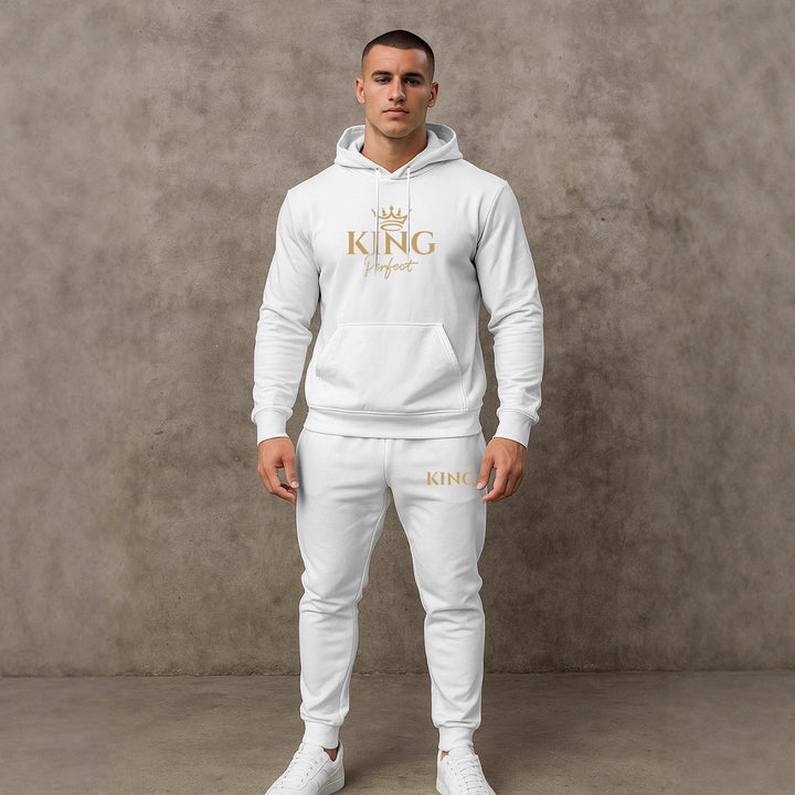Herren Premium Kapuzenpullover und Jogginghose Set Aliams