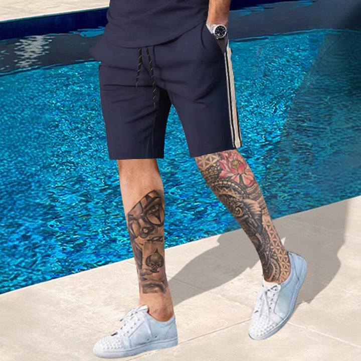 Herren Sportliche Shorts mit seitlichen Streifen Aliams