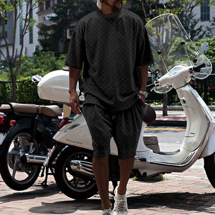 Herren sportliches Kurzarmset aus atmungsaktivem Material Aliams