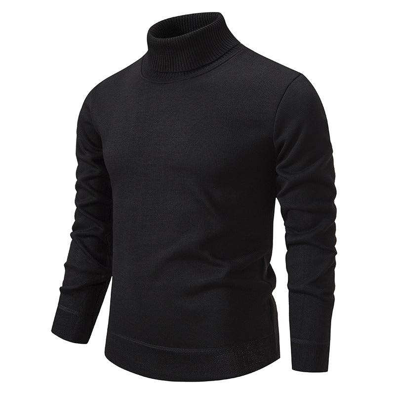 Herren schicker Rollkragenpullover aus hochwertiger Baumwolle Aliams