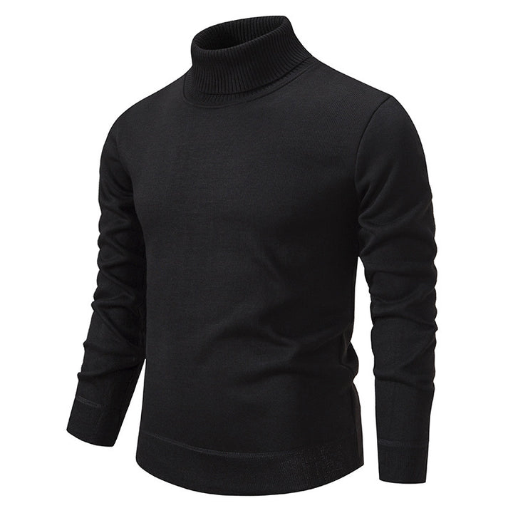 Herren schicker Rollkragenpullover aus hochwertiger Baumwolle Aliams