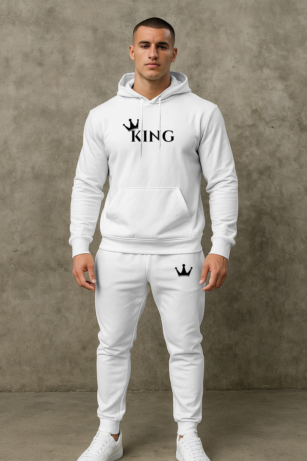 Herren hochwertiger Hoodie und Jogginghose Set Aliams