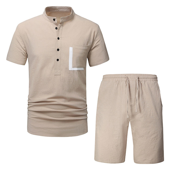 Herren Freizeitset mit modernem Stehkragen und sportlichem Design Aliams