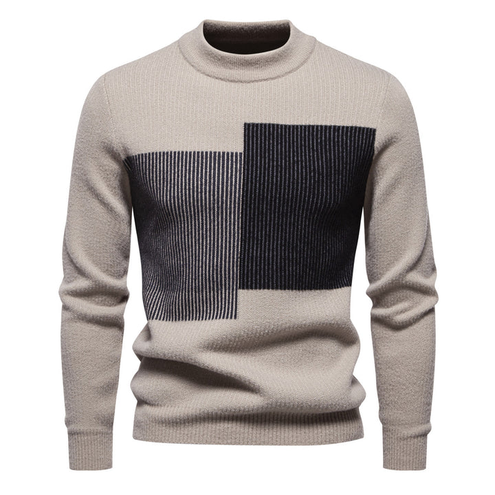 Herren hochwertiger Rollkragenpullover mit strukturiertem Design Aliams