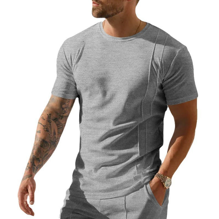 Herren atmungsaktives Sport-T-Shirt mit strukturiertem Design Aliams