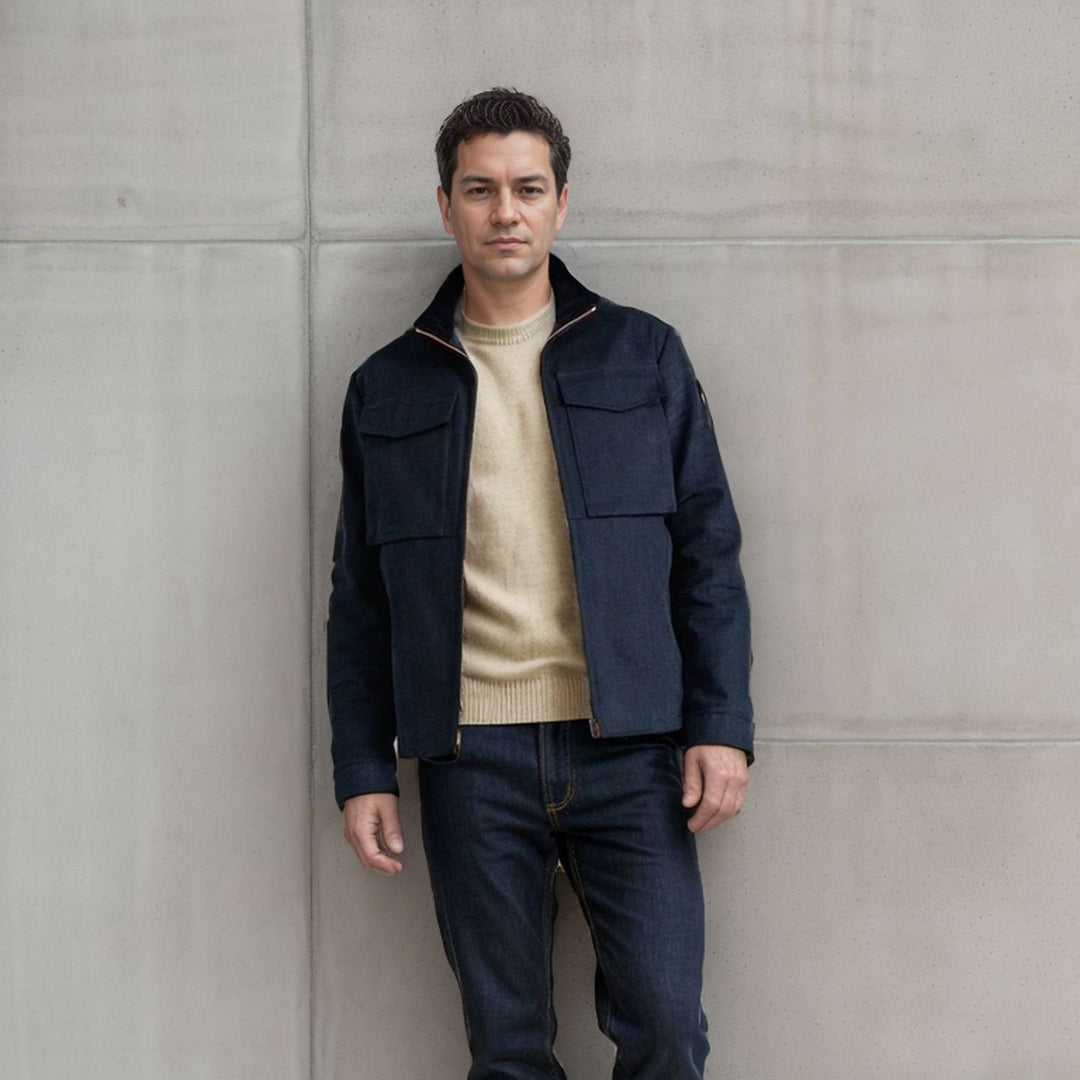 Herren Utility-Jacke mit praktischen Taschen und modernem Design Aliams