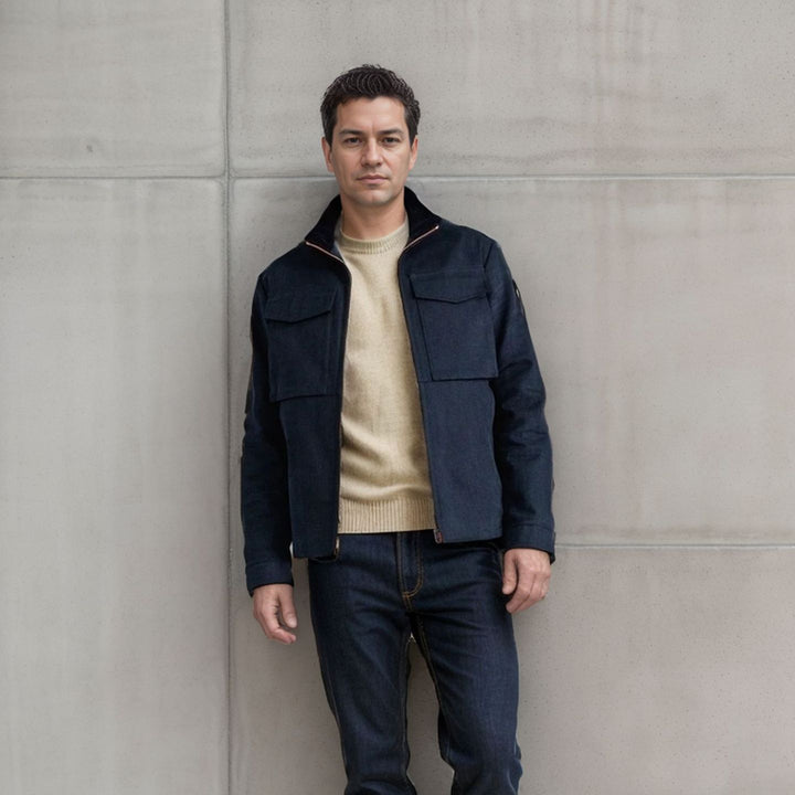 Herren Utility-Jacke mit praktischen Taschen und modernem Design Aliams