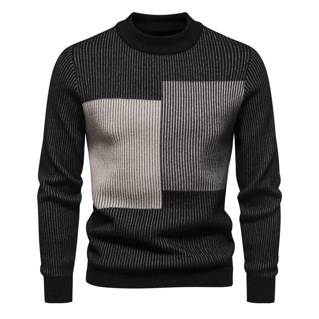 Herren hochwertiger Rollkragenpullover mit strukturiertem Design Aliams