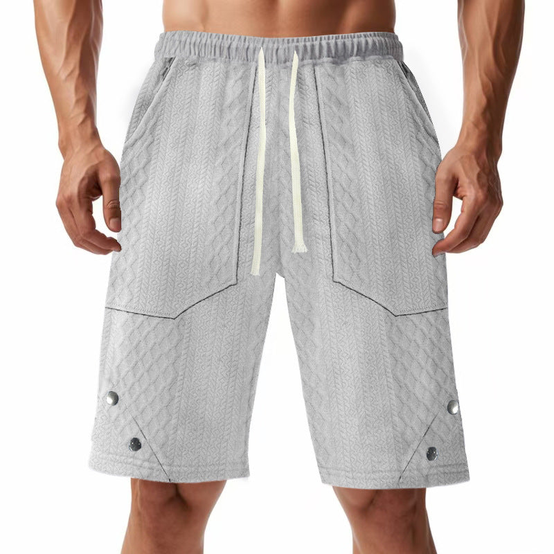 Herren Cargo-Shorts mit praktischen Taschen und elastischem Bund Aliams