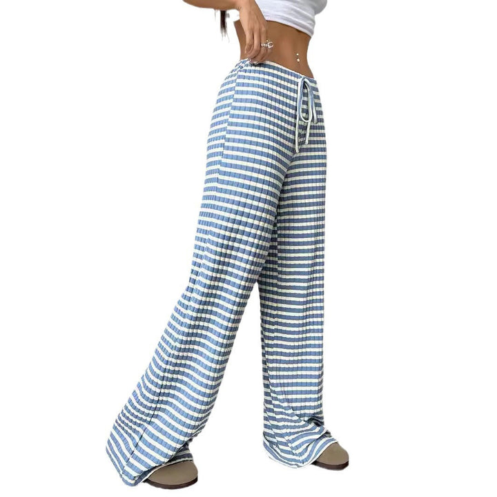 Damen komfortable Relaxhose mit weitem Schnitt und verstellbarem Kordelzug Aliams