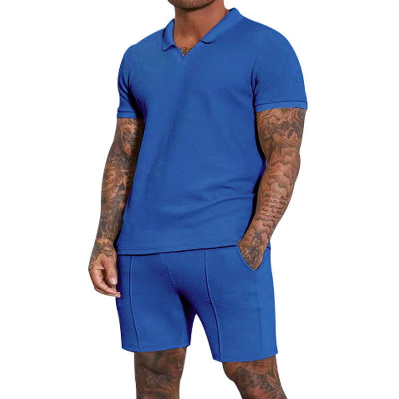 Herren Poloshirt und Shorts Set Aliams