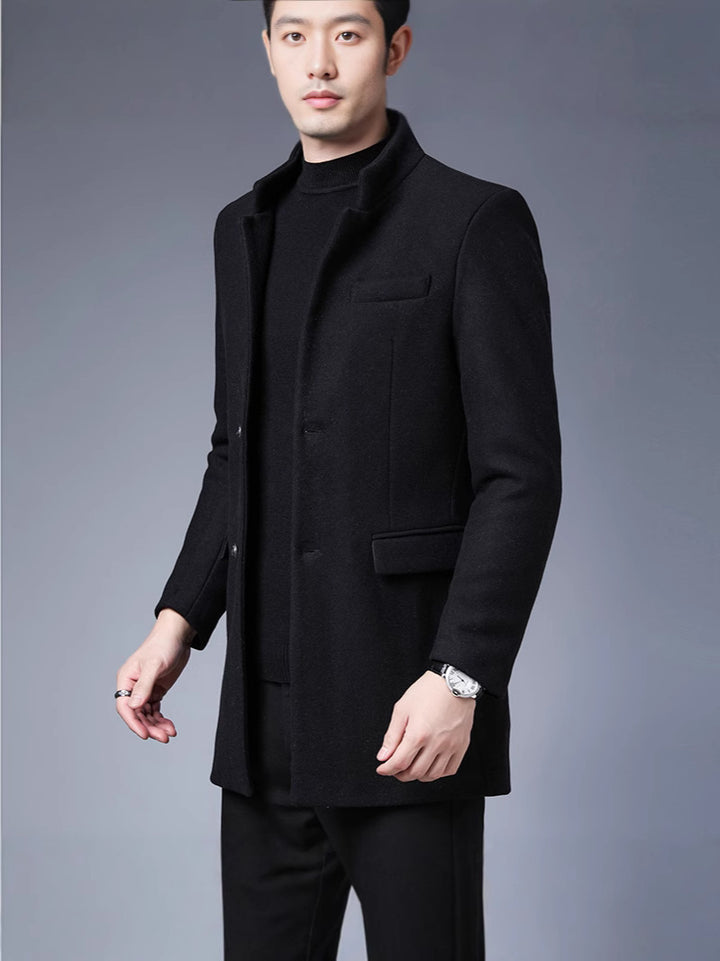 Herren eleganter Wollmantel Aliams