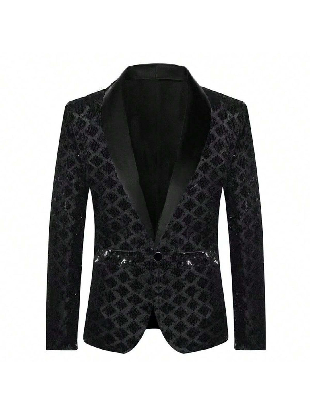 Herren Glamouröser Paillettenblazer Aliams