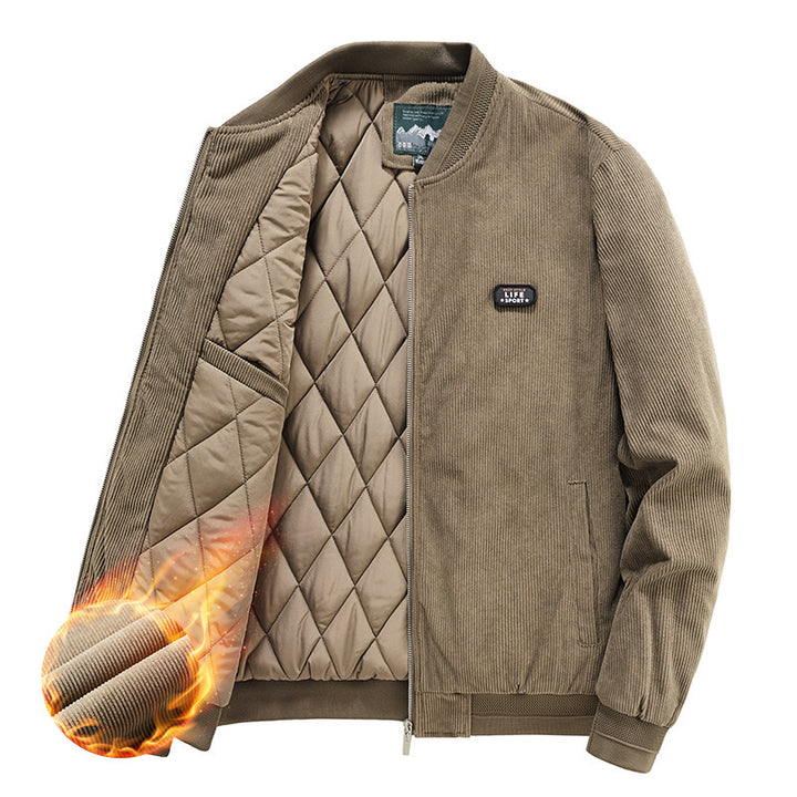 Herren Bomberjacke mit isolierendem Innenfutter und praktischem Stehkragen Aliams