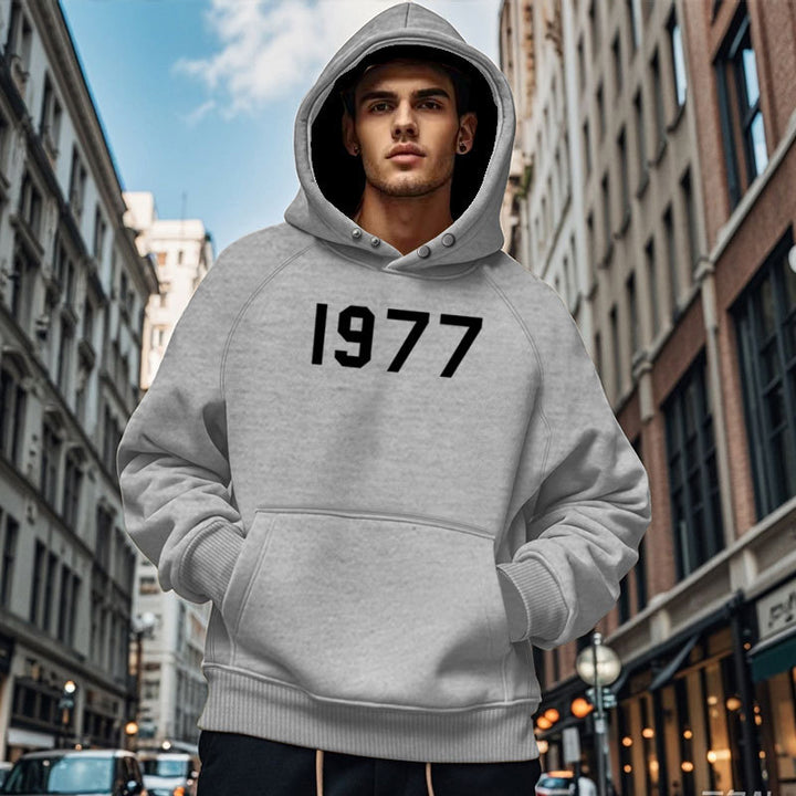 Herren Gemütlicher Kapuzenpullover mit ausgefallenem Design und praktischen Taschen Aliams