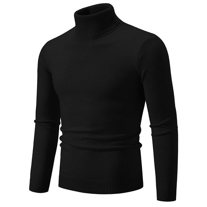 Herren eleganter Rollkragenpullover aus feiner Baumwolle Aliams