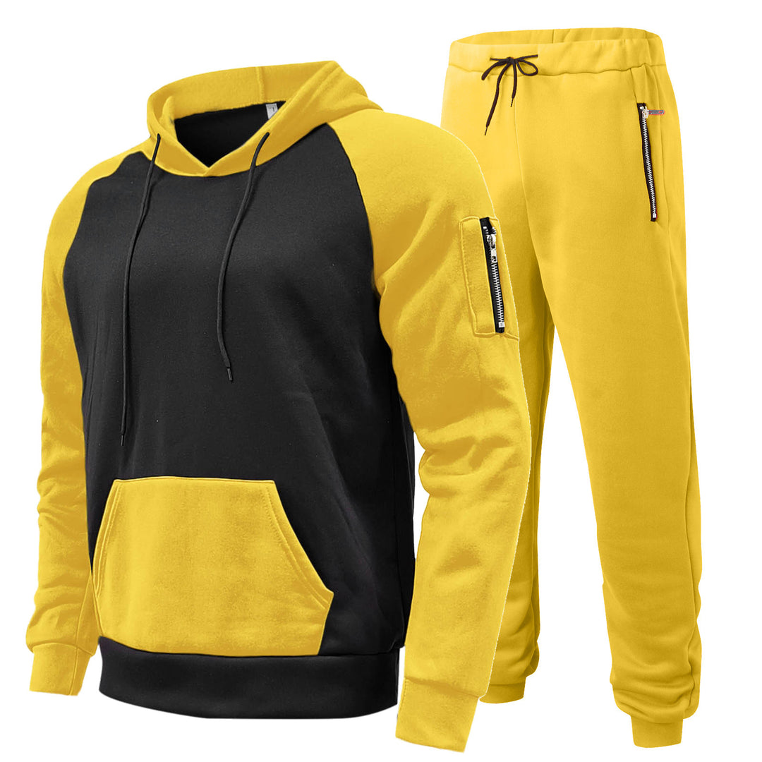 Herren Sportliches Hoodie- und Jogginghose-Set mit atmungsaktiver Struktur Aliams