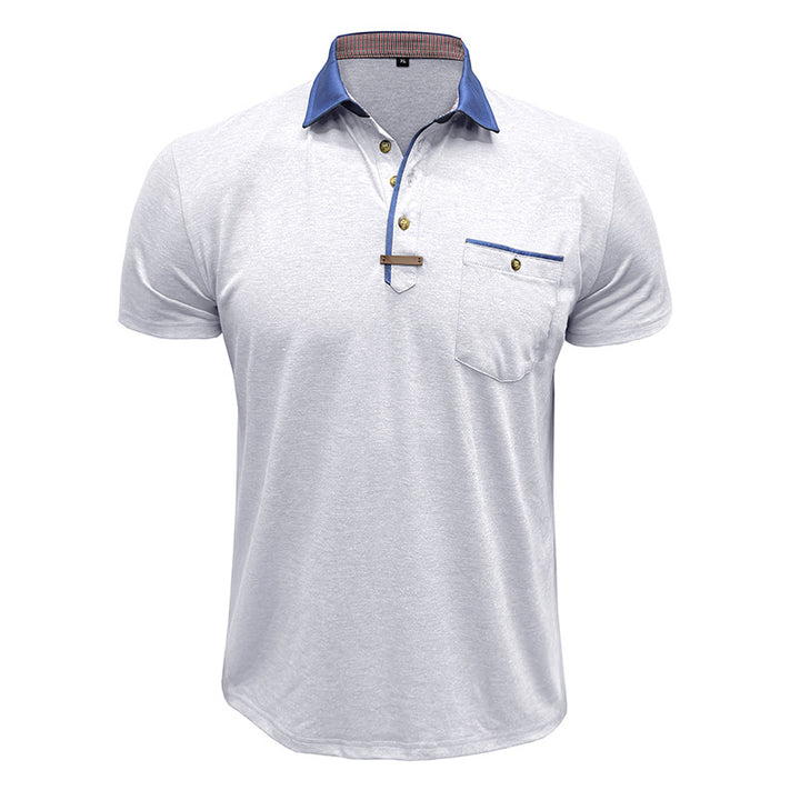 Herren Poloshirt mit modischem Kragen und stylischen Akzenten Aliams