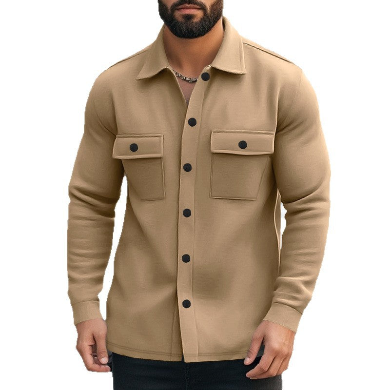 Herren Freizeit-Jacke aus hochwertigem Fleece mit funktionalen Brusttaschen und modernem Design Aliams