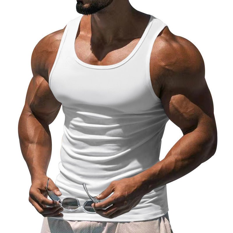 Herren Sportliches Muskelshirt aus atmungsaktivem Material Aliams