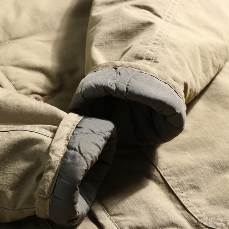 Herren gesteppte Freizeitjacke mit praktischem Kragen und innovativen Innenfutter Aliams