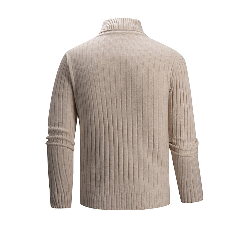 Herren Strickpullover mit Stehkragen Aliams