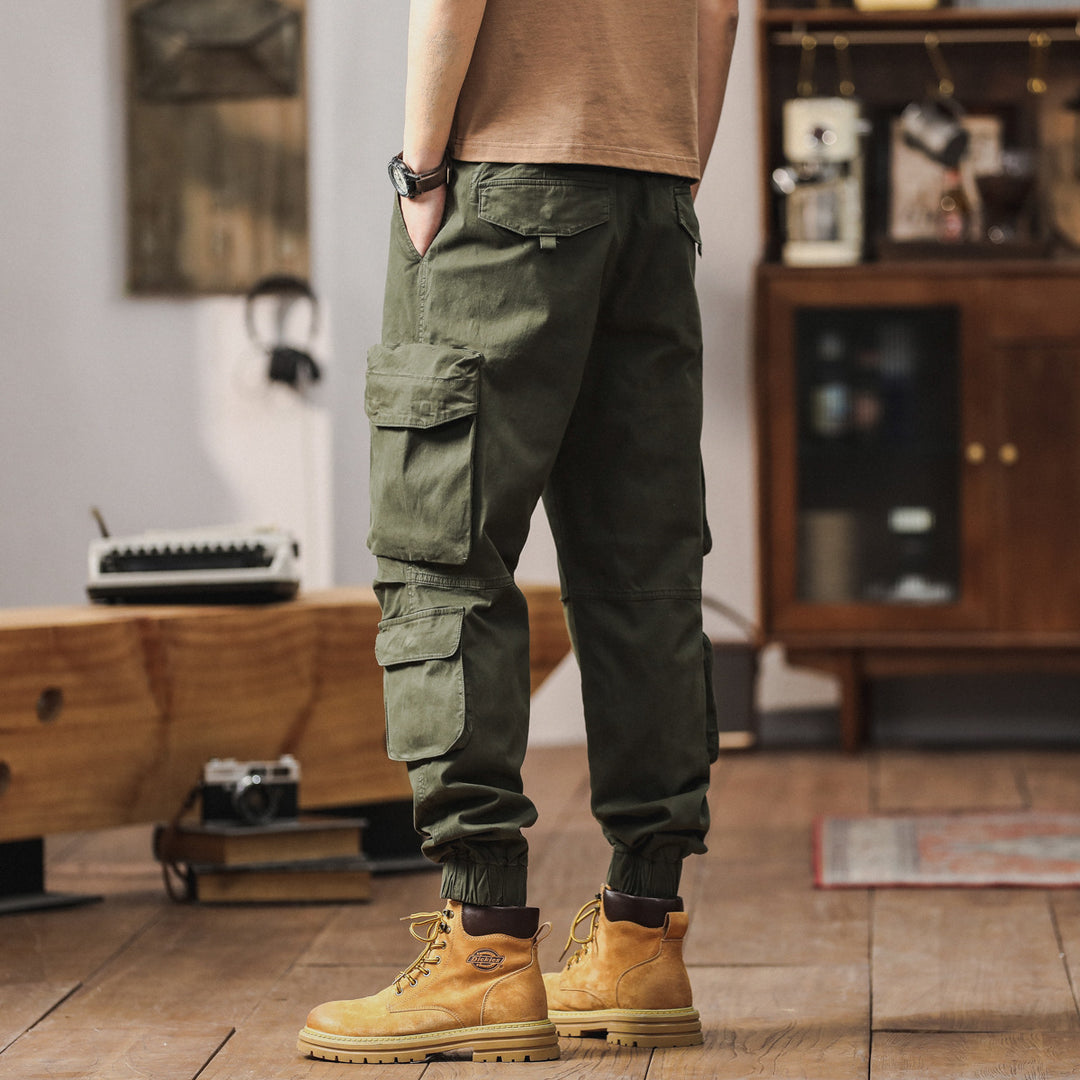 Herren Cargo-Hose mit multifunktionalen Taschen und elastischem Bund Aliams 1758210560