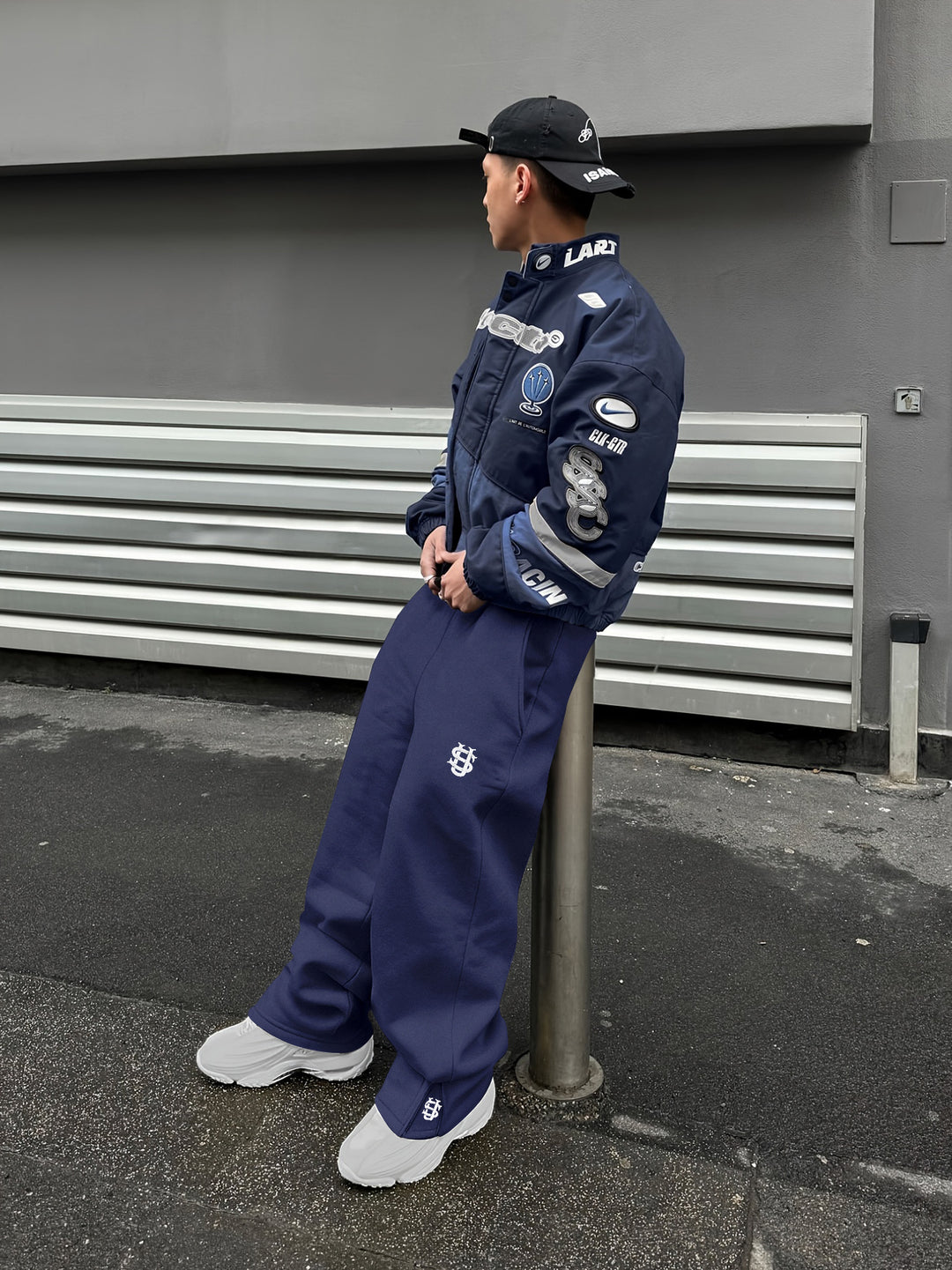 Herren sportliche Outdoor-Jacke mit hohem Kragen Aliams