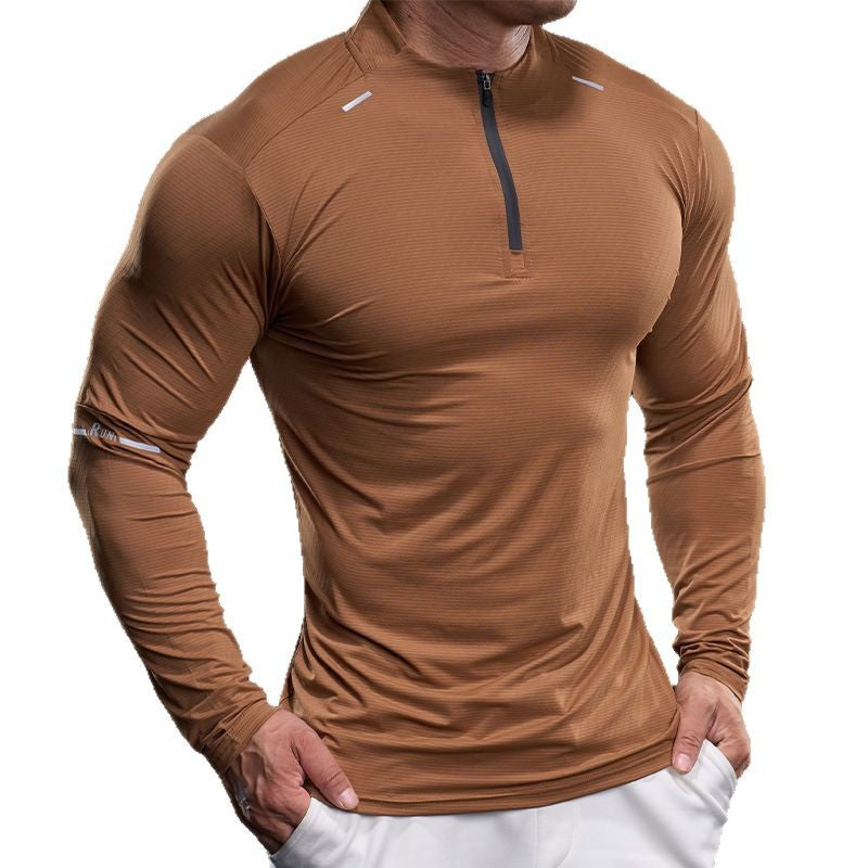 Herren Sportliches Langarmshirt Aliams