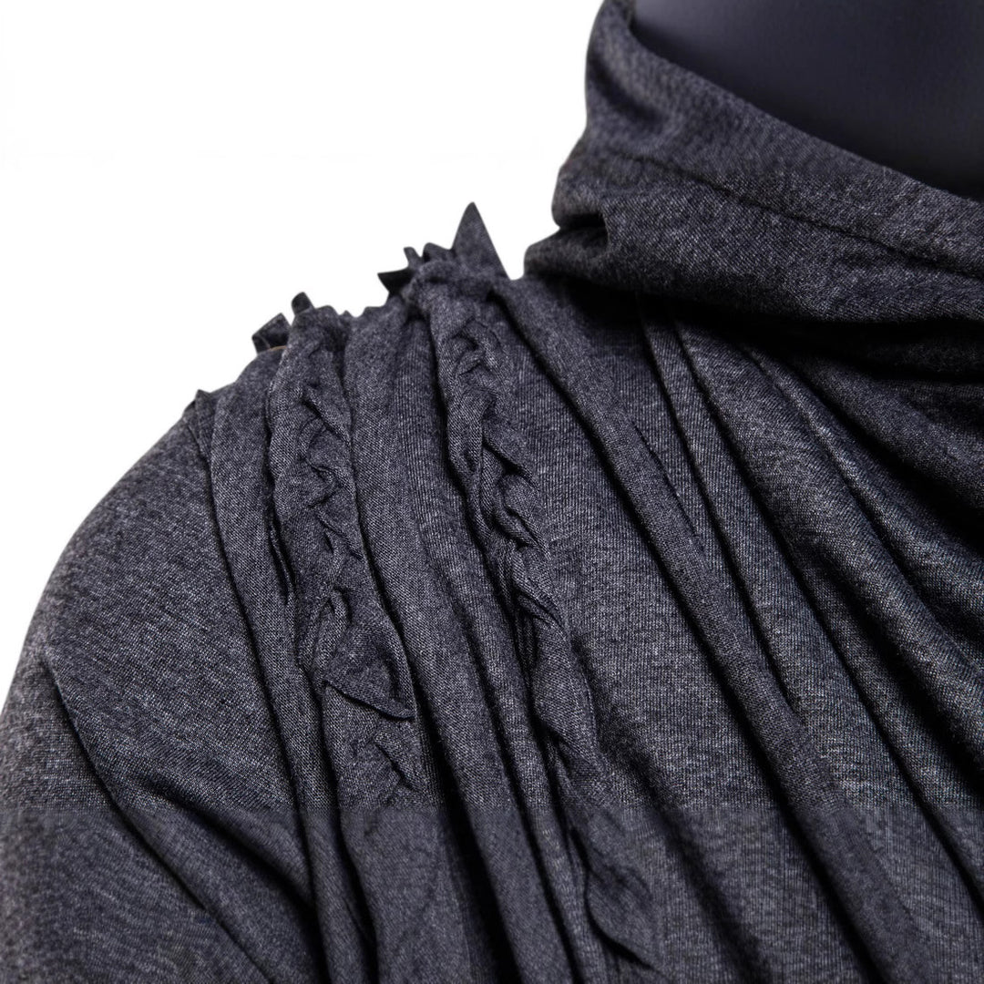 Herren asymmetrisches Kapuzenshirt mit dekorativen Details Aliams